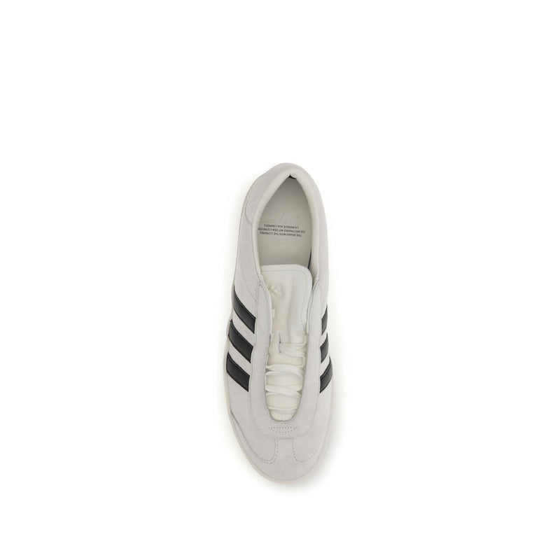 Y-3 White Calf Leather Bos Taurus Sneakers