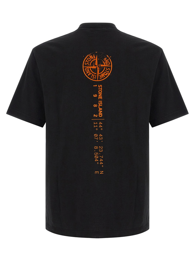 Stone Island Orange Cotton T-Shirt