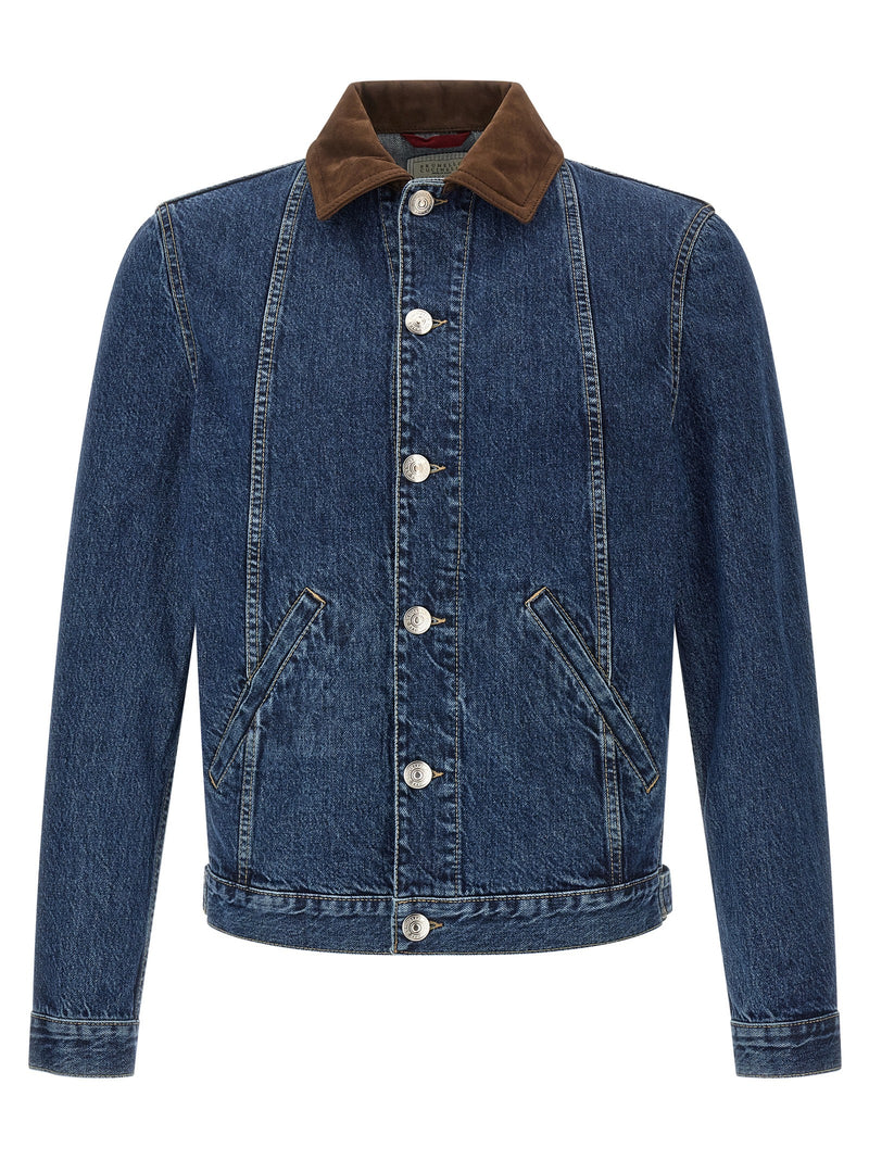 Brunello Cucinelli Blue Cotton Denim Jacket
