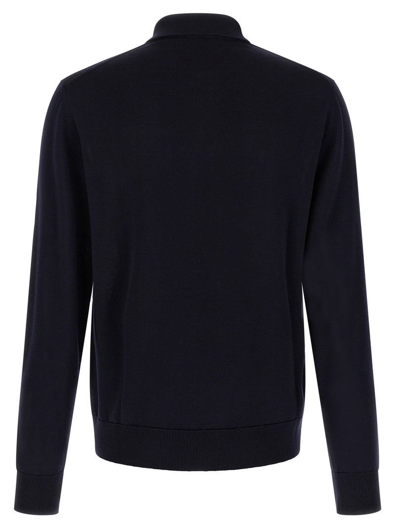 Dolce & Gabbana Blue Virgin Wool Polo Shirt