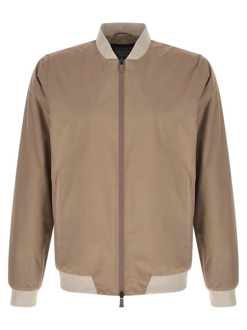Herno Beige Polyester Bomber