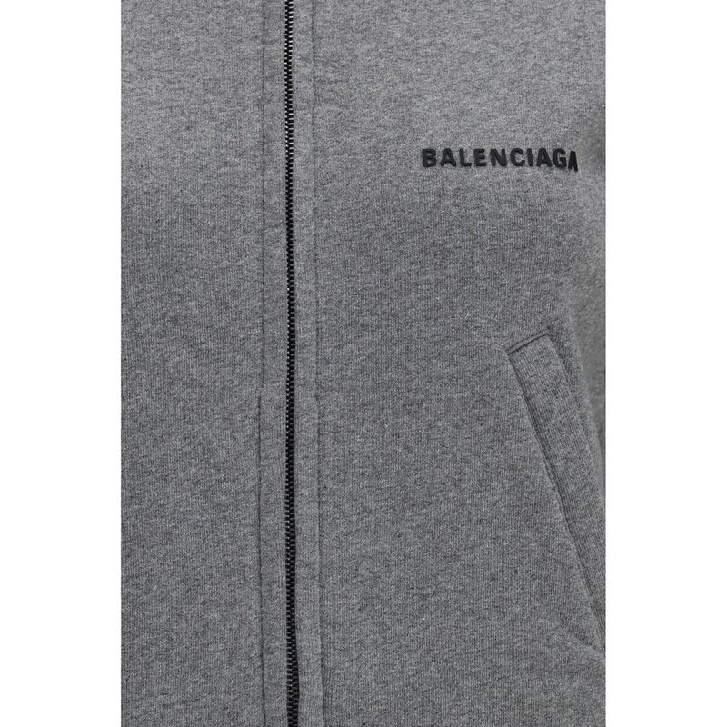 Balenciaga Gray Cotton Sweatshirt