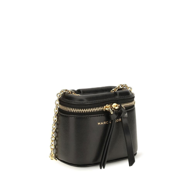 Borsa a spalla Marc Jacobs in pelle di vitello nera Bos Taurus