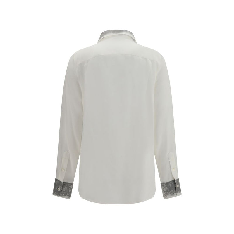 Alexander McQueen White Silk Dress Shirt