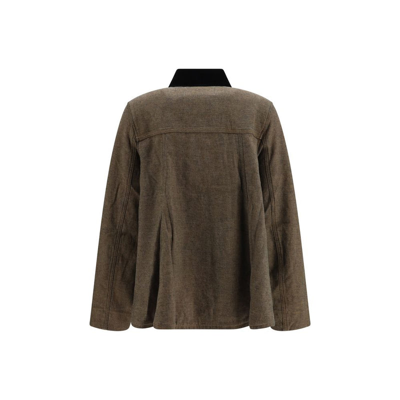 Ganni Brown Cotton Denim Jacket