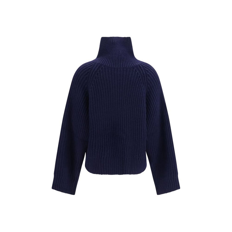 Ganni Blue Wool Oves Aries Sweatshirt