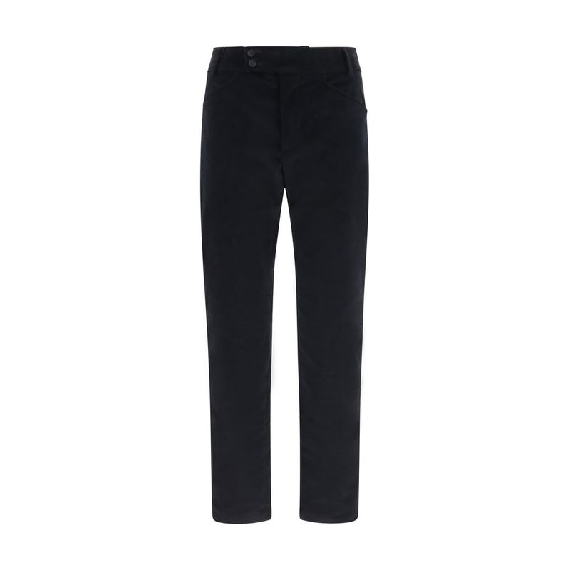 Dolce & Gabbana Black Cotton Casual Pants