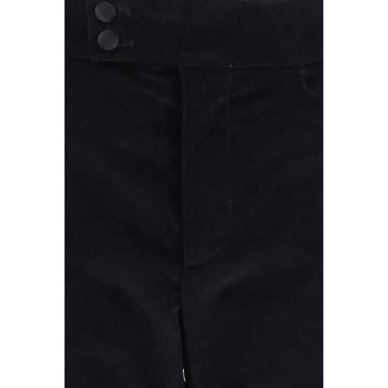 Dolce & Gabbana Black Cotton Casual Pants