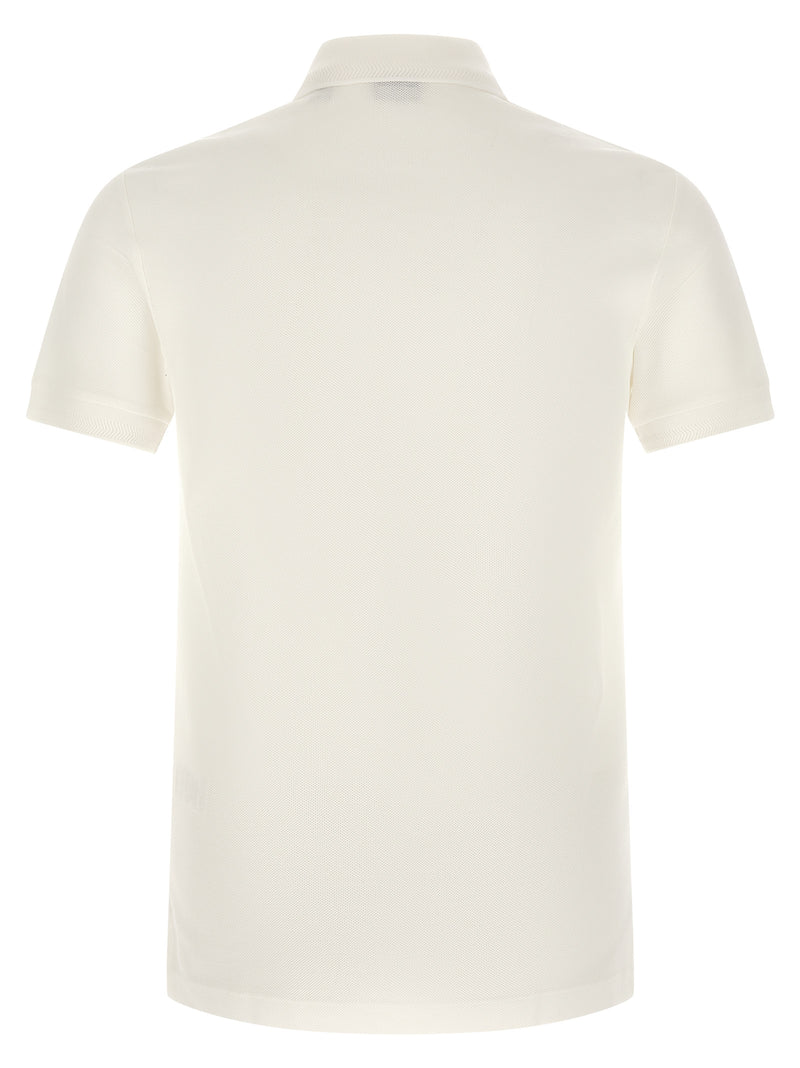 Burberry White Cotton Polo Shirt