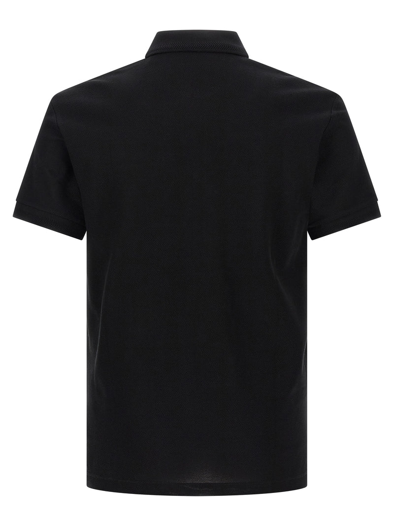 Burberry Black Cotton Polo Shirt