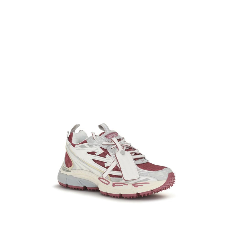 Off-White White Fabric Athletic Sneakers