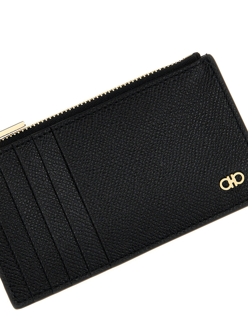 Ferragamo Black Calfskin Cardholder
