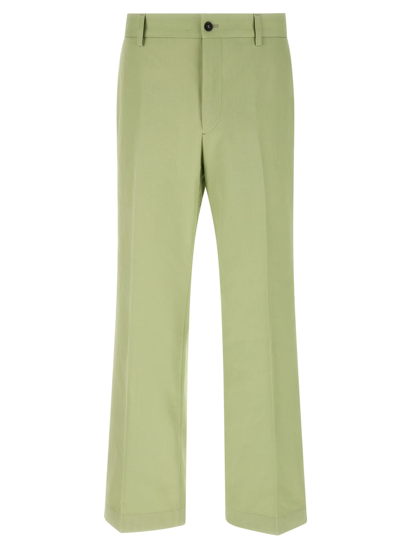 Prada Bicolor Cotton Casual Pants