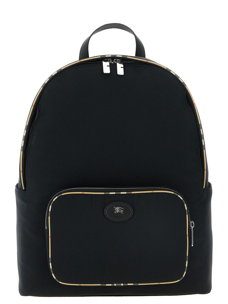 Burberry Black Polyester Backpack