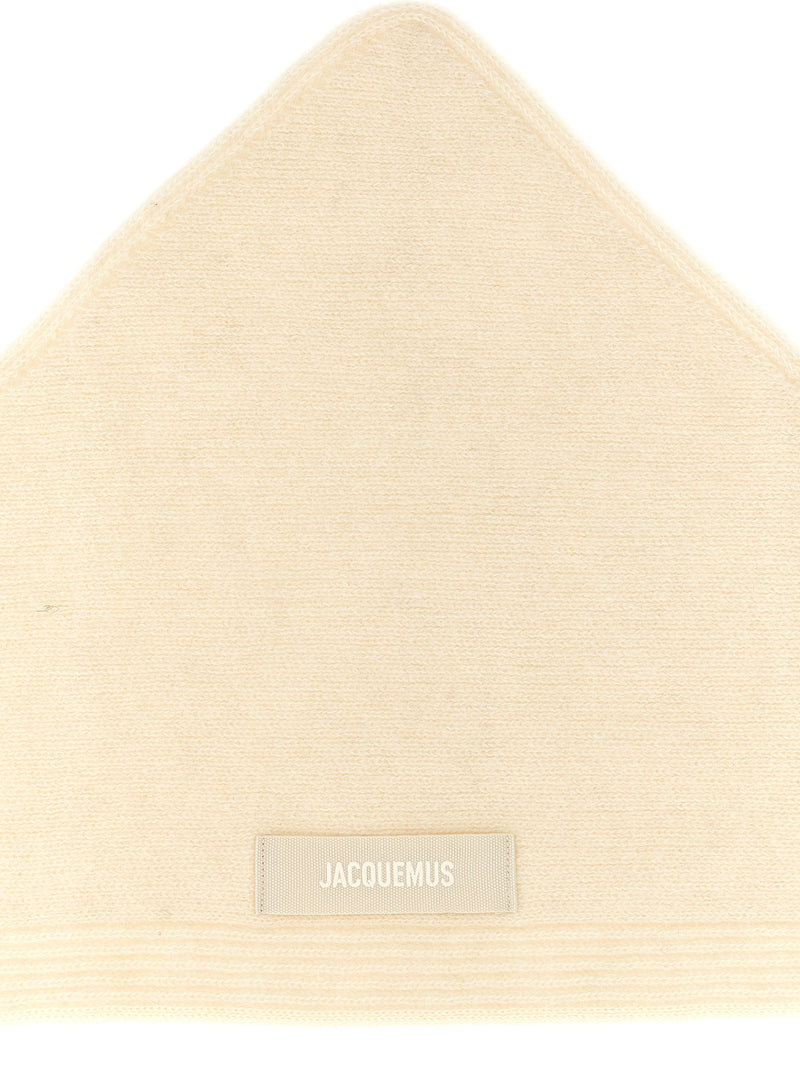 Jacquemus White Wool Scarf
