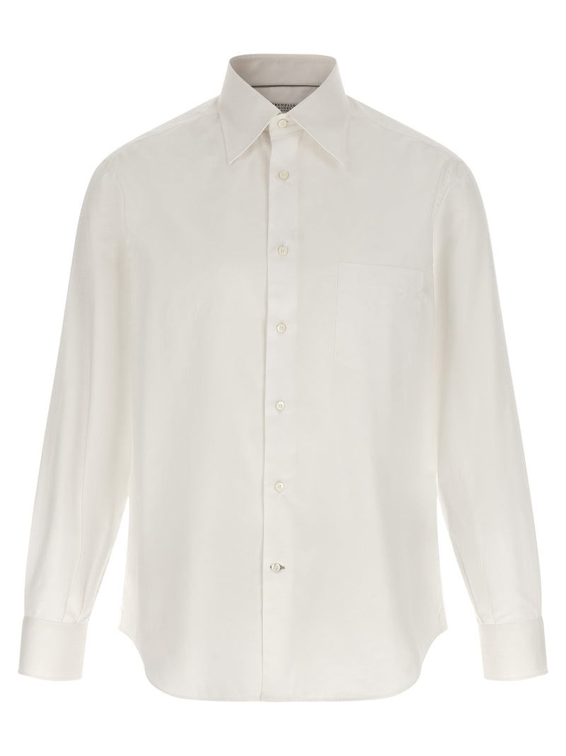 Brunello Cucinelli White Cotton Blouse