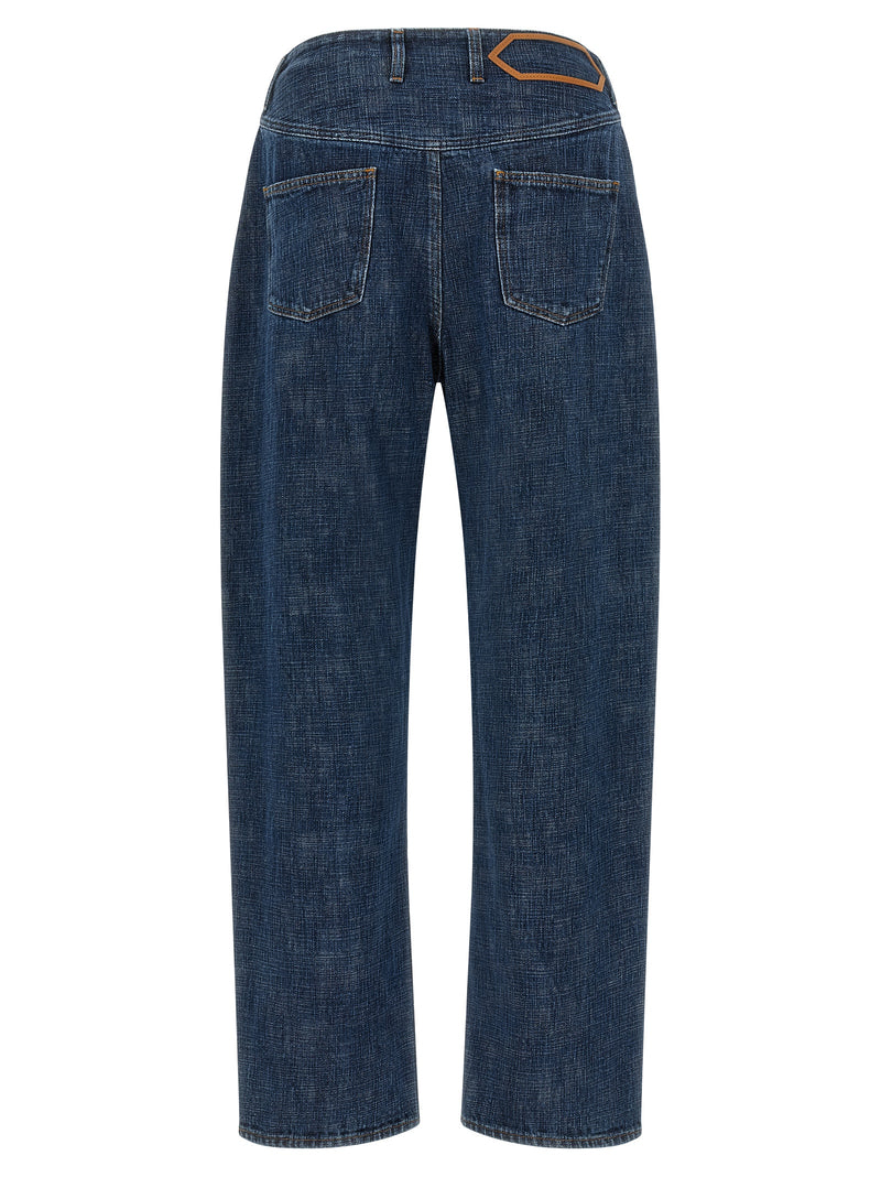 Jacquemus Blue Organic Cotton Relaxed Fit Jeans