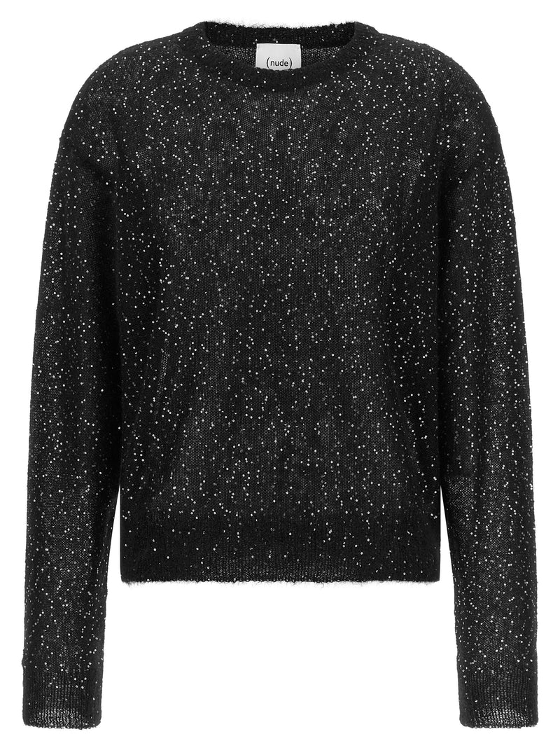 NUDE Black Wool Cardigan