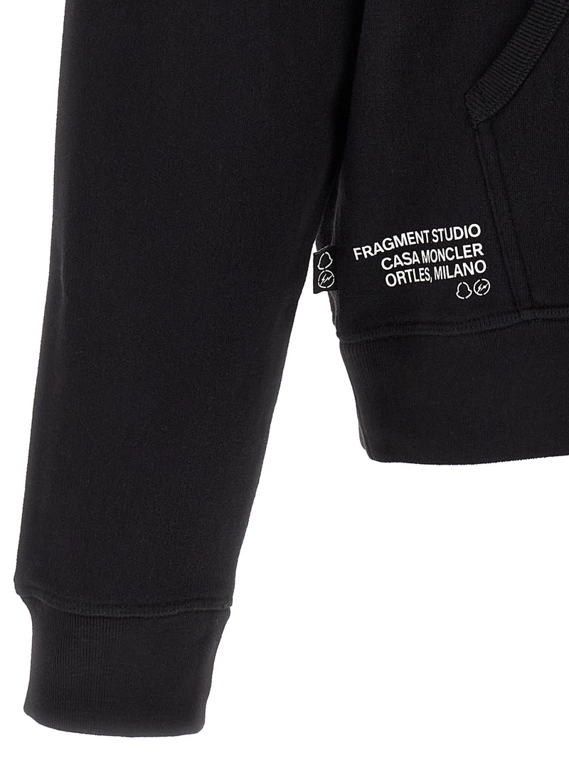 MONCLER GENIUS Black Cotton Sweatshirt