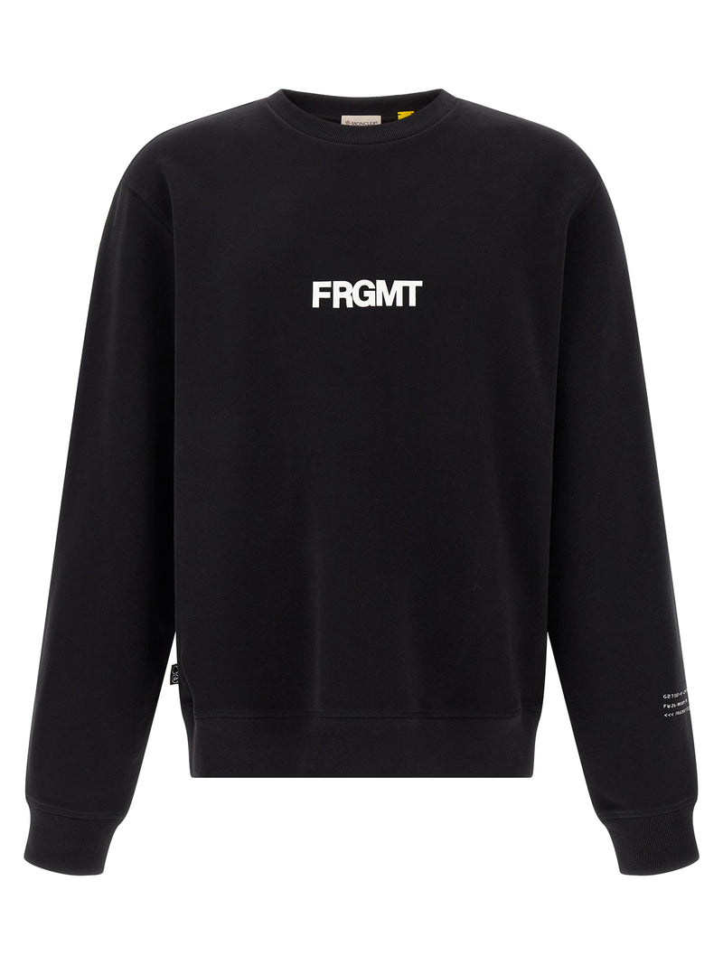 MONCLER GENIUS Black Cotton Sweatshirt