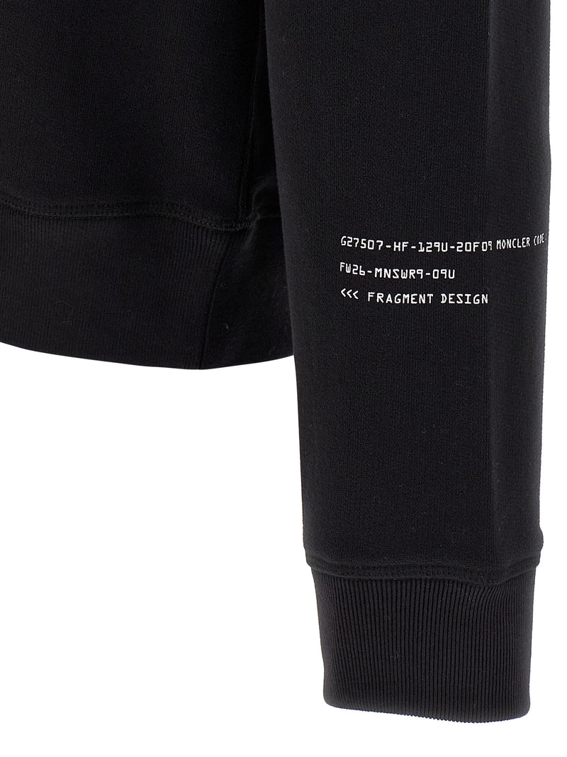 MONCLER GENIUS Black Cotton Sweatshirt