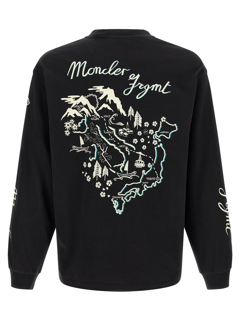 MONCLER GENIUS Black Cotton T-Shirt
