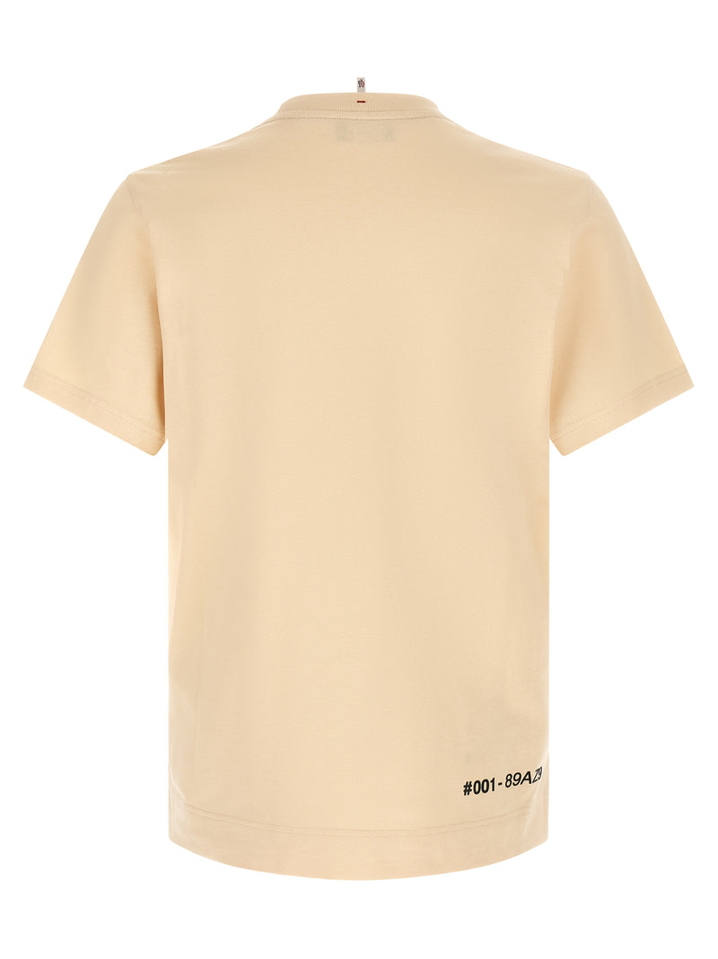 Moncler Grenoble Beige Cotton T-Shirt