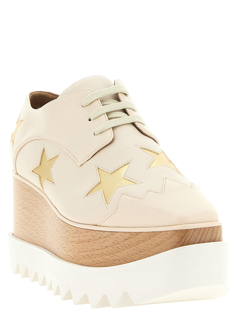 Sandales compensées blanches en polyester Stella McCartney