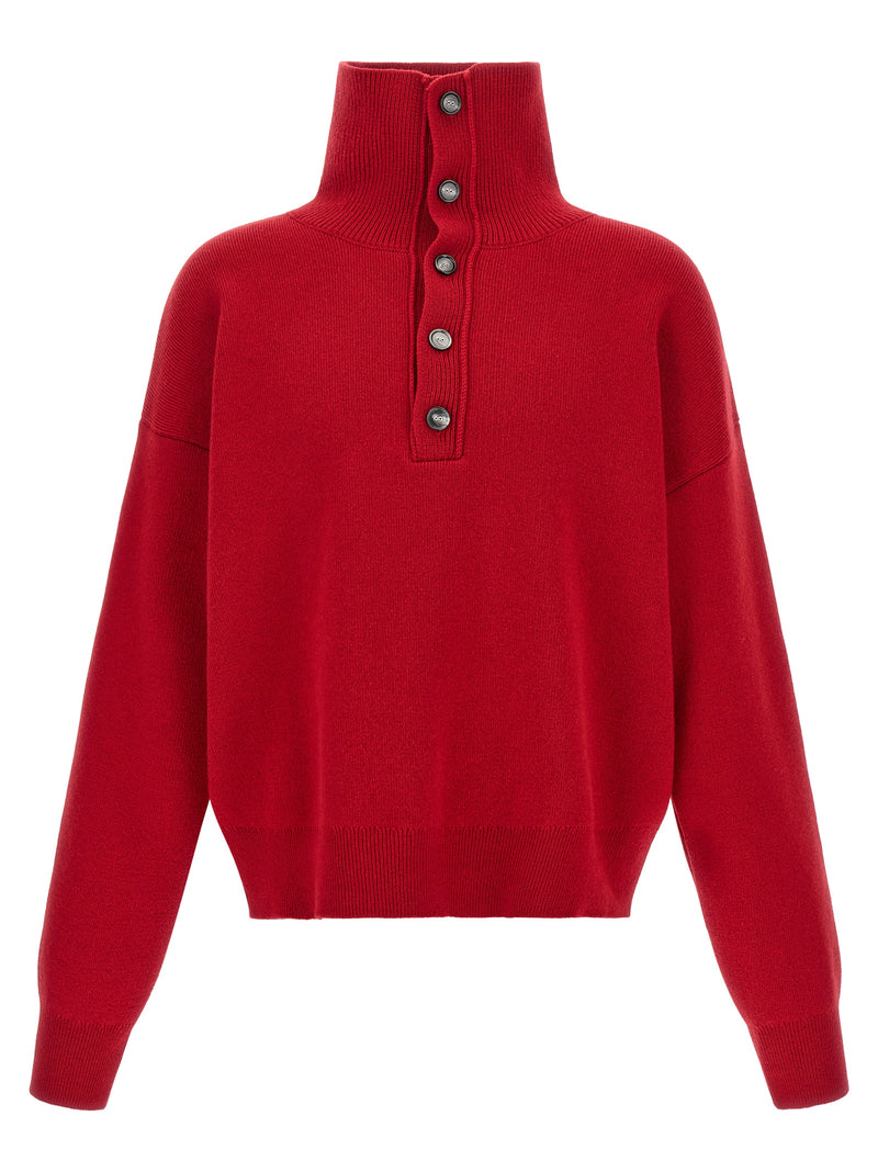 Ami Paris Red Wool Cardigan