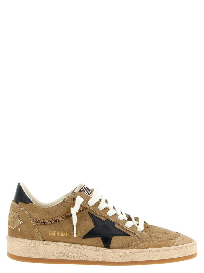 Zapatillas bajas de piel de vacuno beige de Golden Goose
