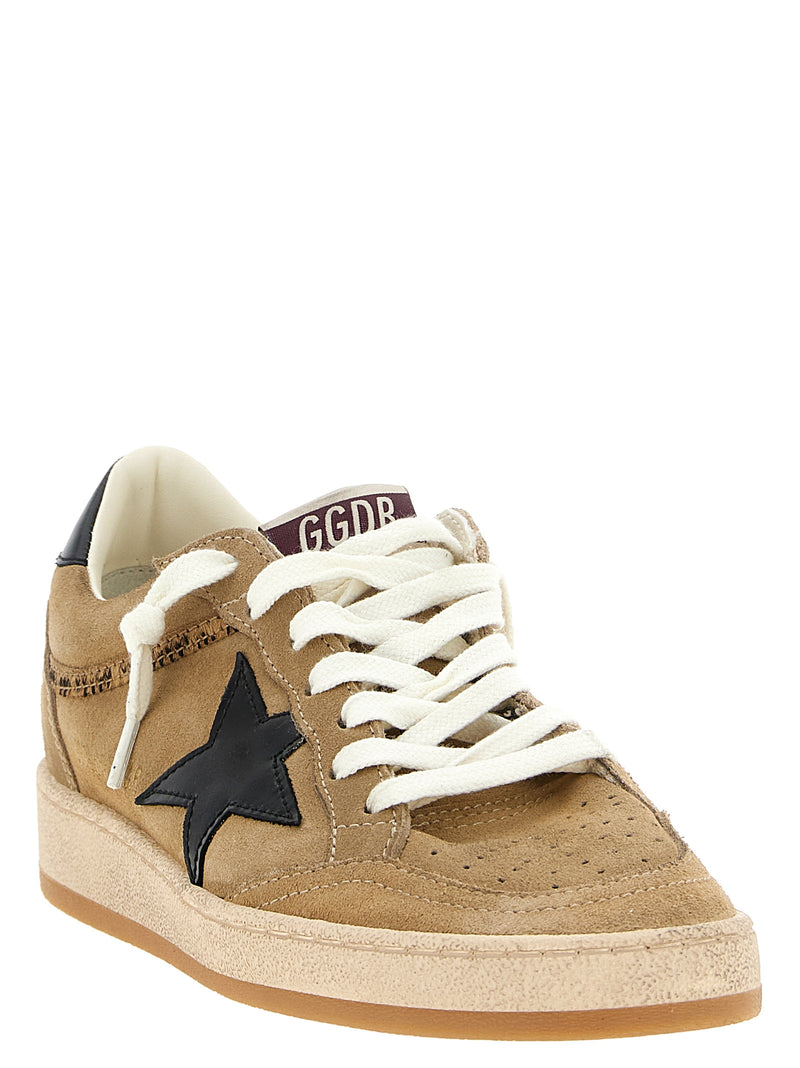Zapatillas bajas de piel de vacuno beige de Golden Goose