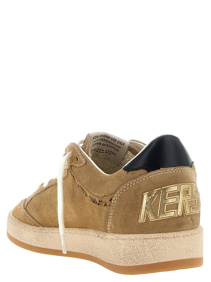 Zapatillas bajas de piel de vacuno beige de Golden Goose
