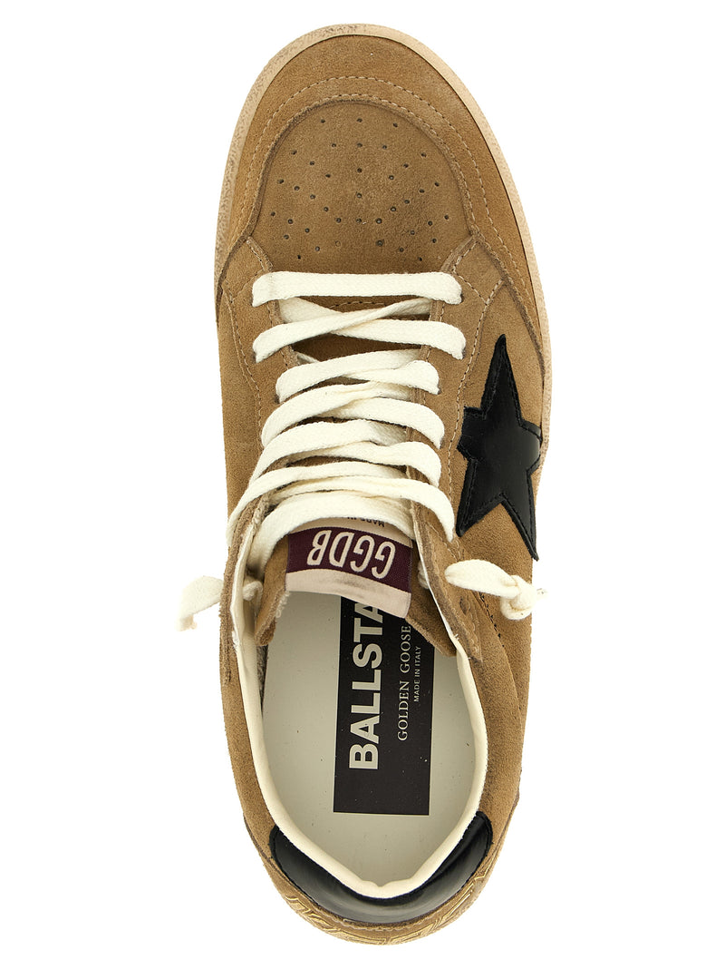 Zapatillas bajas de piel de vacuno beige de Golden Goose