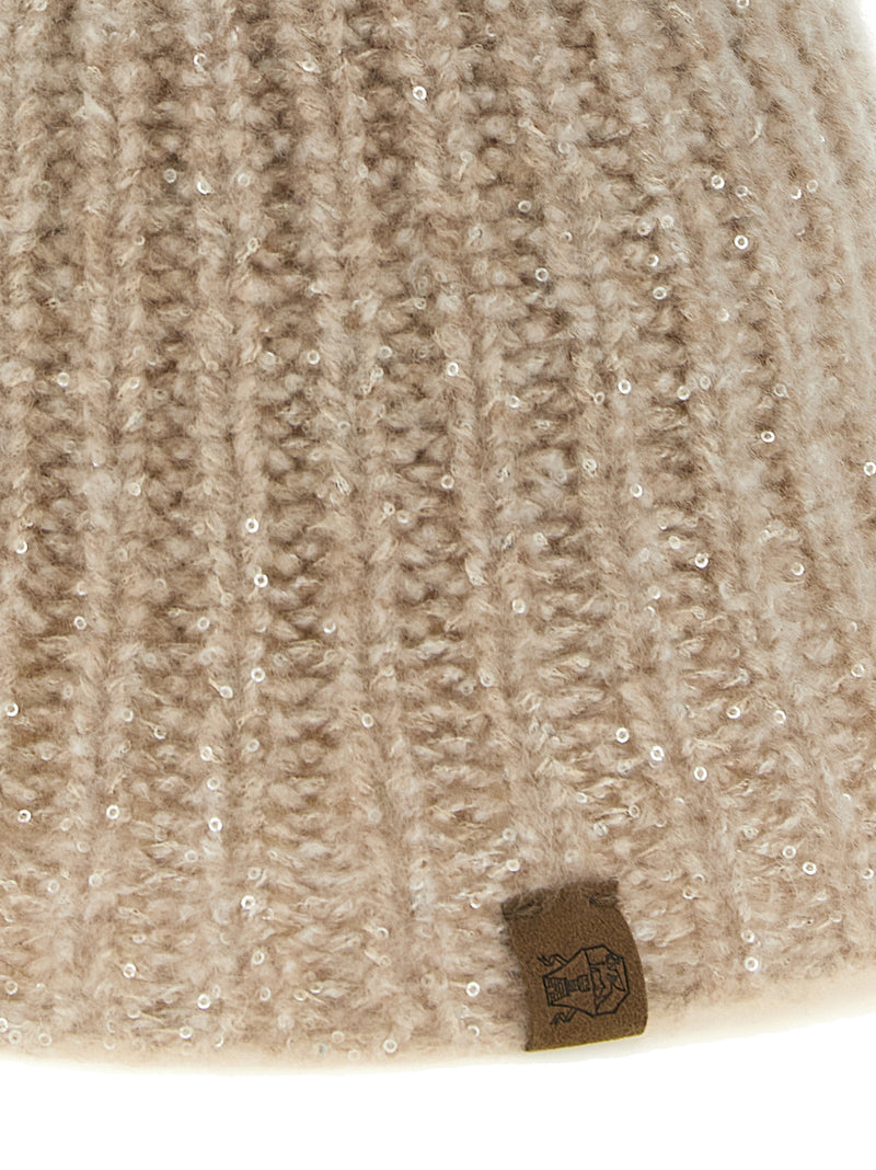 Brunello Cucinelli Beige Cashmere Bucket Hat