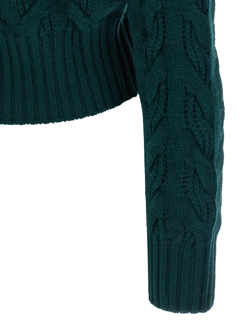 Max Mara Bicolor Wool Cardigan
