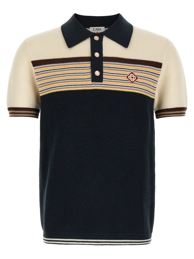Polo de algodón Casablanca multicolor para hombre