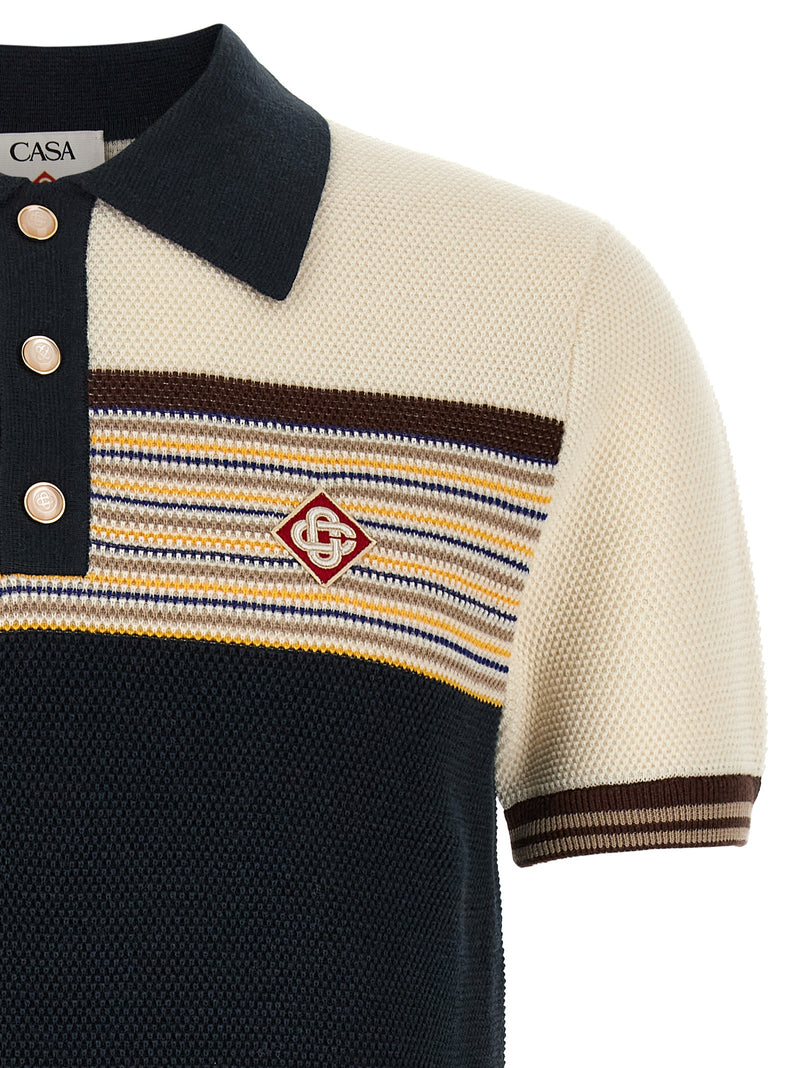 Polo de algodón Casablanca multicolor para hombre