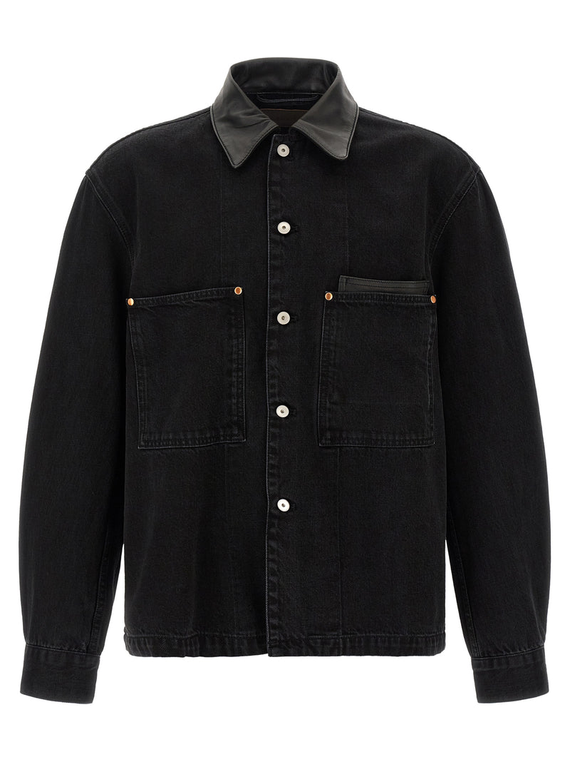 Lemaire Black Cotton Denim Jacket