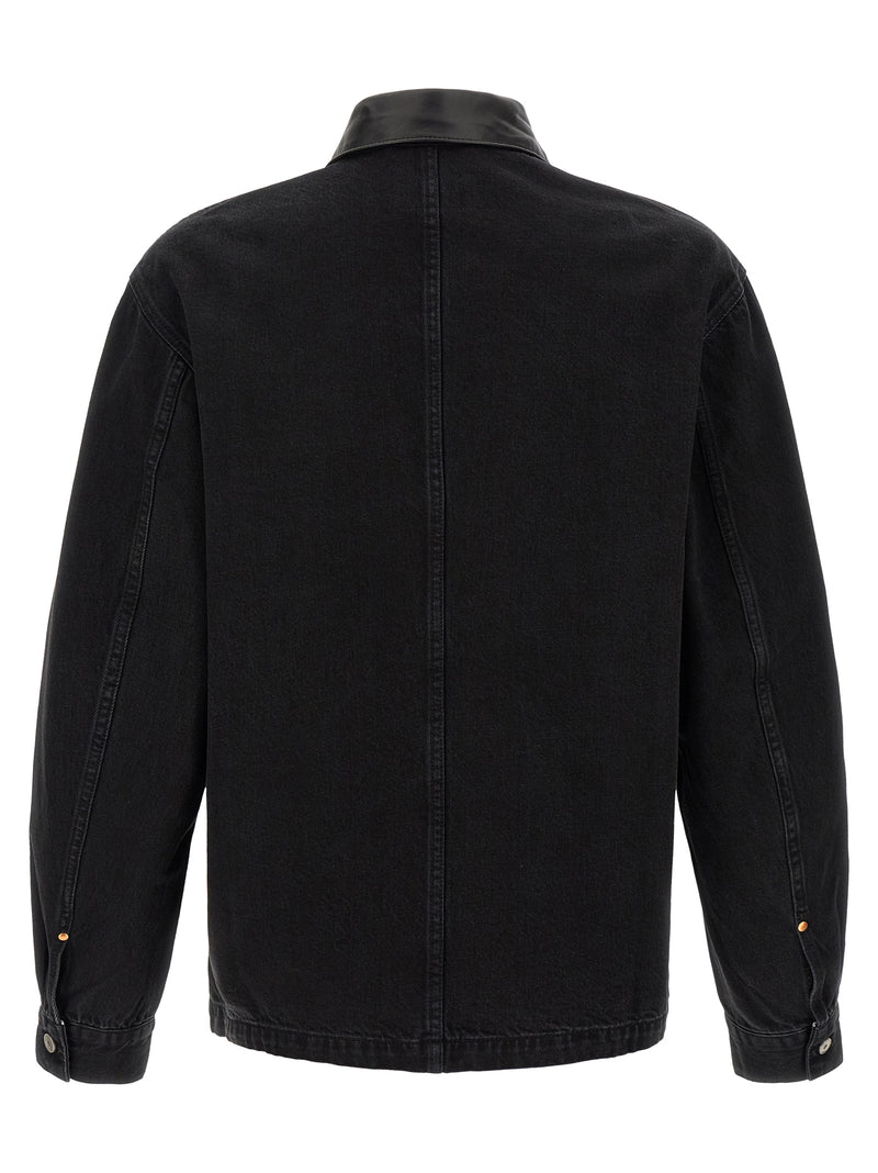 Lemaire Black Cotton Denim Jacket