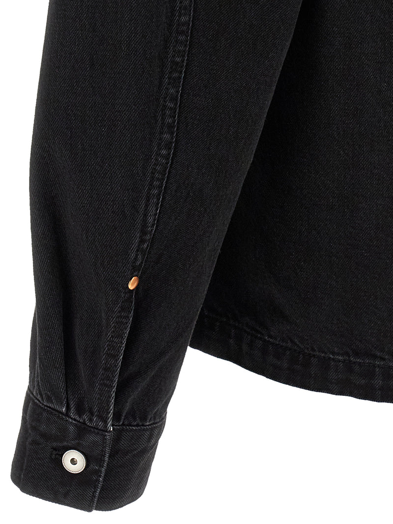 Lemaire Black Cotton Denim Jacket