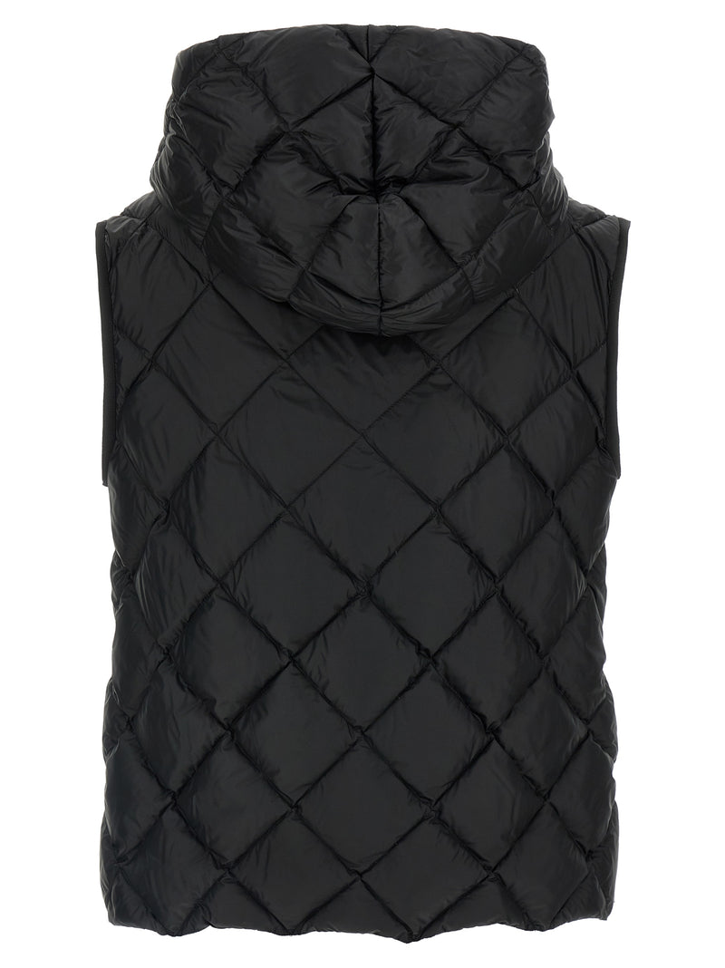 Max Mara Black Polyester Sleeveless Jacket