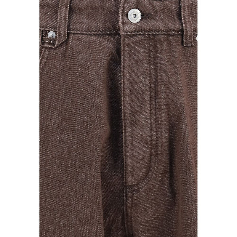 Jacquemus Brown Polyester Straight-Leg Jeans