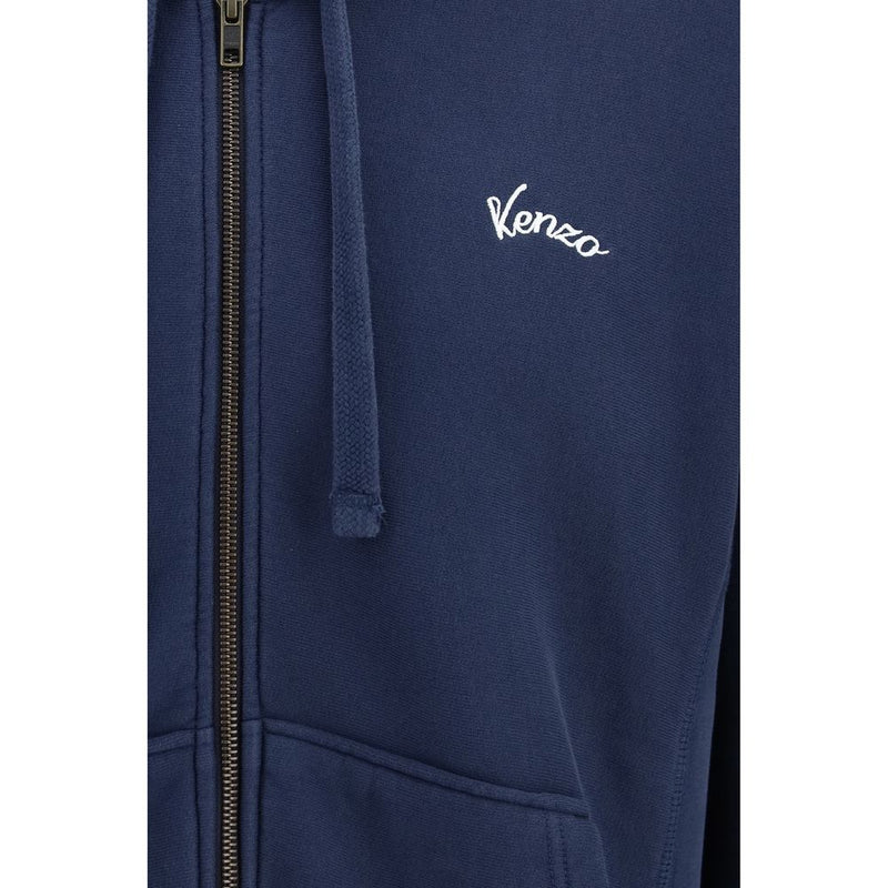 Kenzo Blue Cotton Sweatshirt
