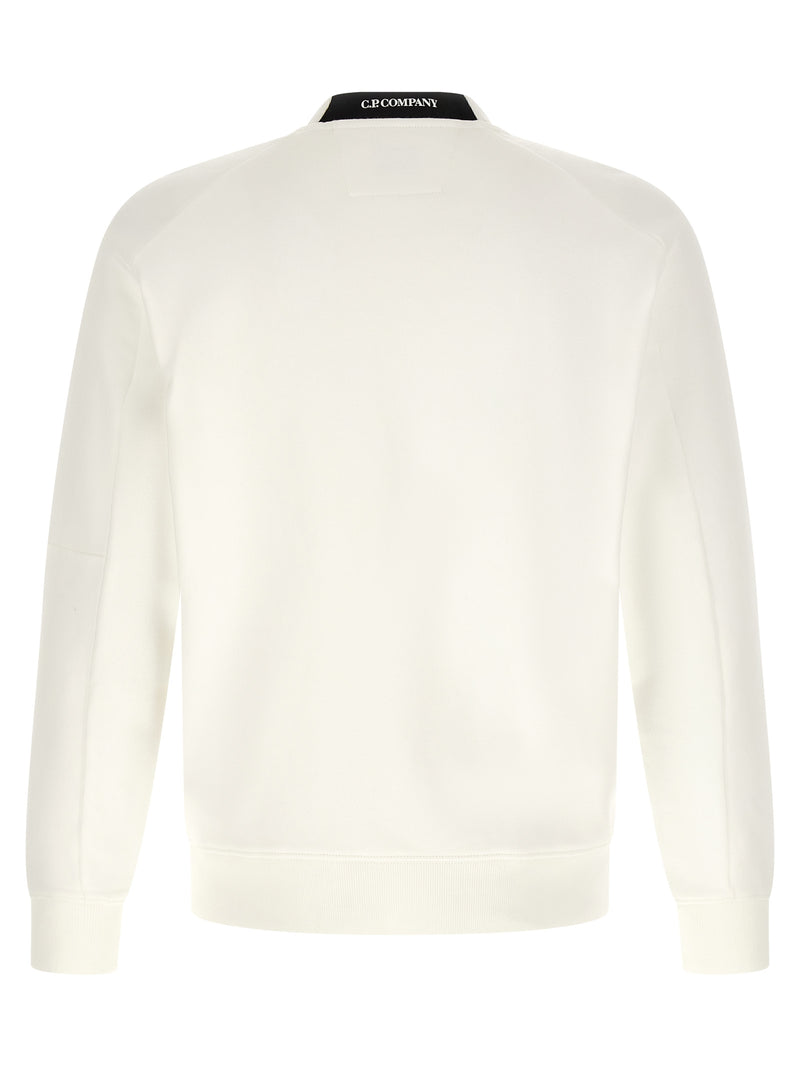C.P. Company White Cotton Sweatshirt