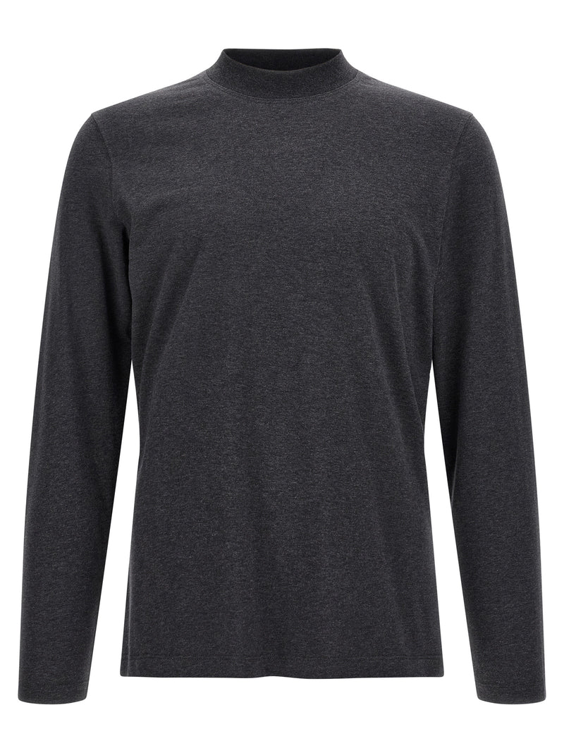 Camiseta de algodón gris de Brunello Cucinelli
