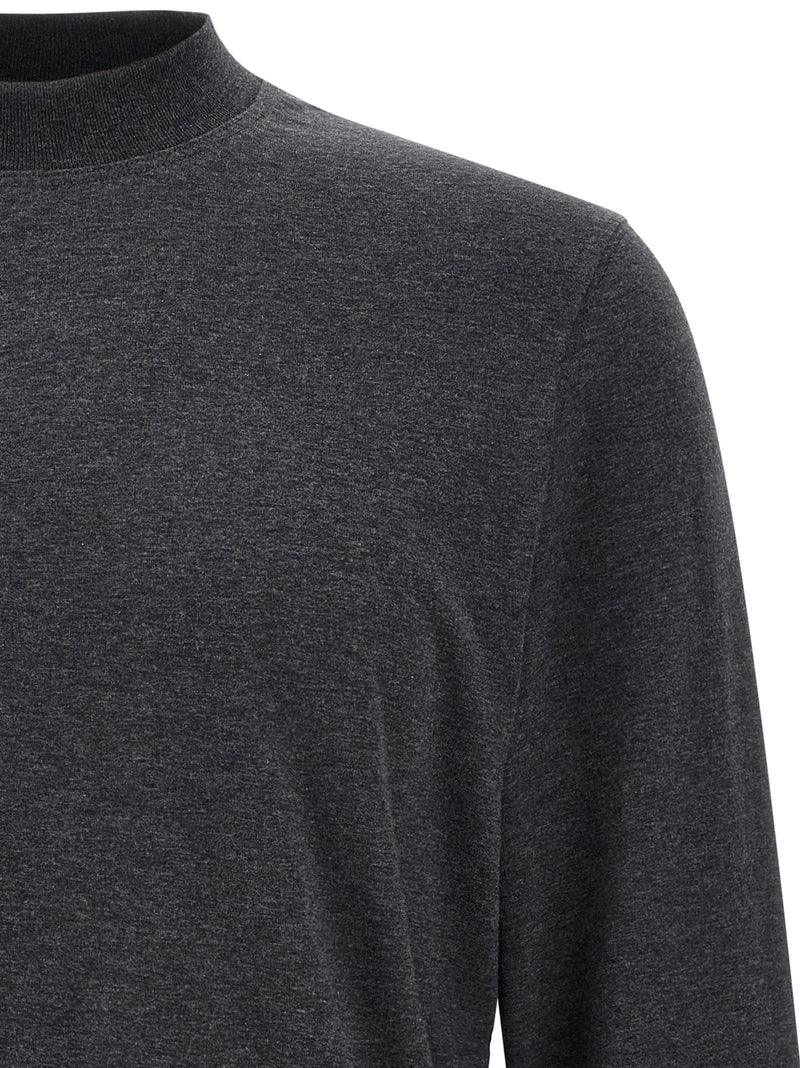 Camiseta de algodón gris de Brunello Cucinelli
