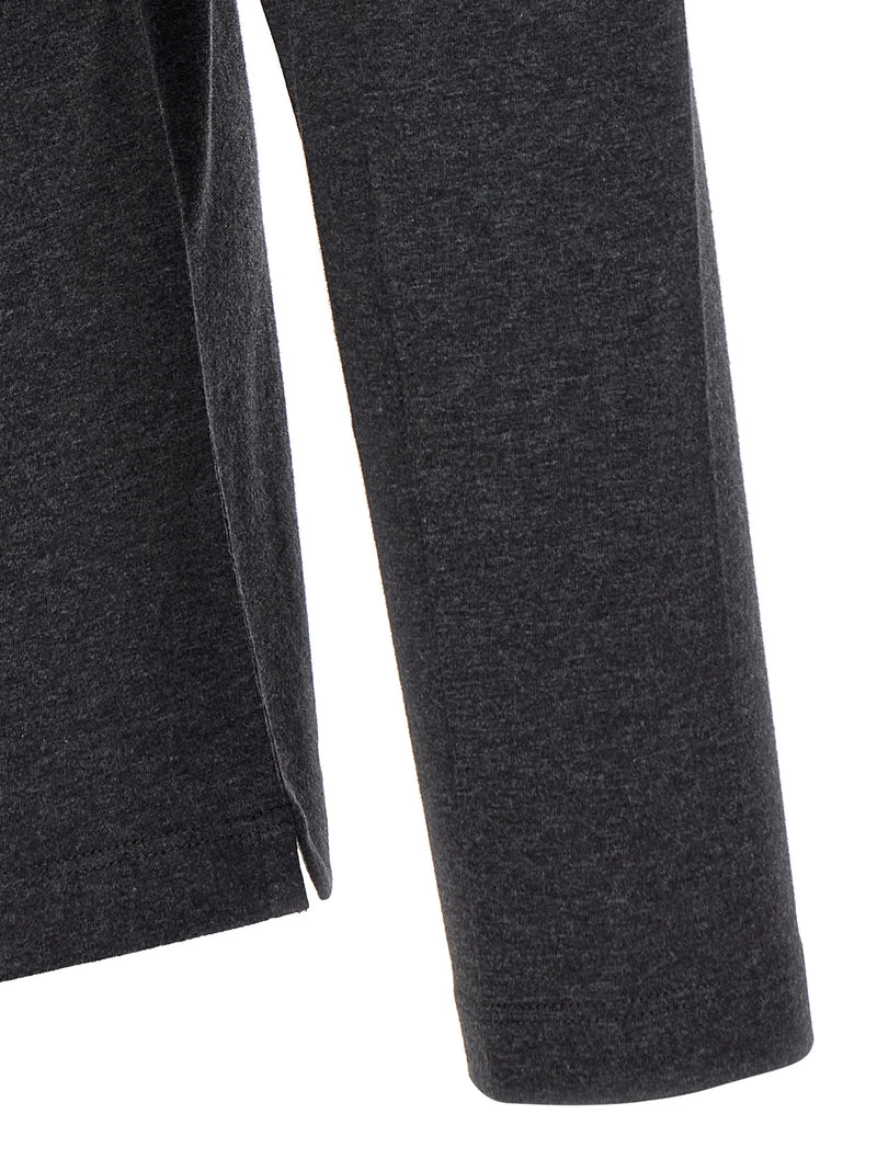 Camiseta de algodón gris de Brunello Cucinelli