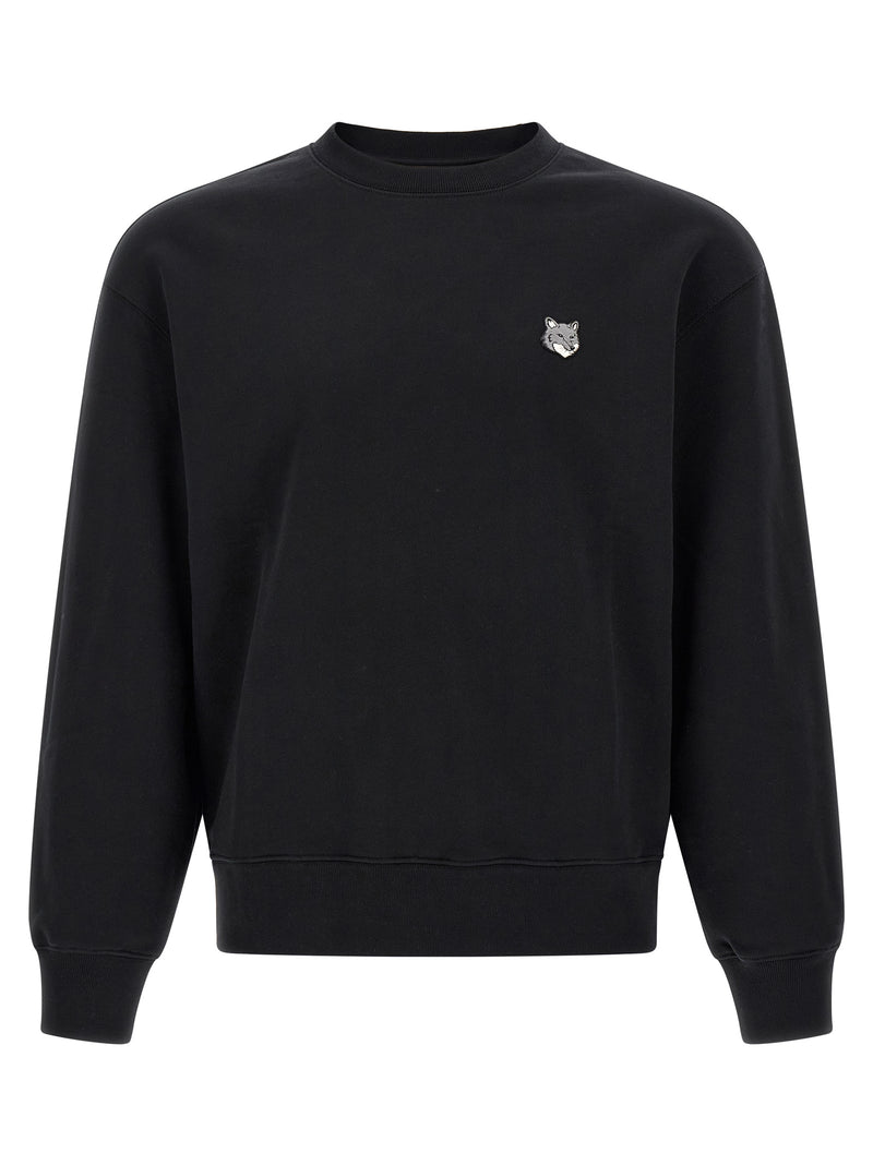 Sudadera de algodón negra Maison Kitsuné