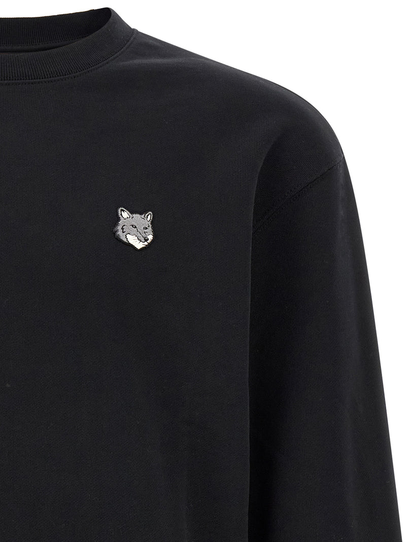 Sudadera de algodón negra Maison Kitsuné