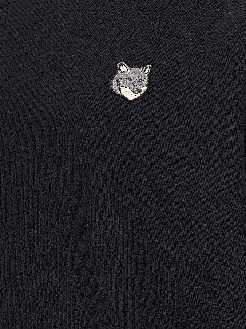 Sudadera de algodón negra Maison Kitsuné